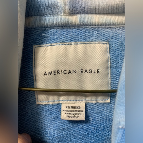 American Eagle Blue Hoodie Size XL - Picture 4 of 4